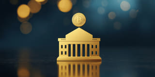 Imagem de formato noticioso acerca do interesse institucional em ETFs de criptomoedas
